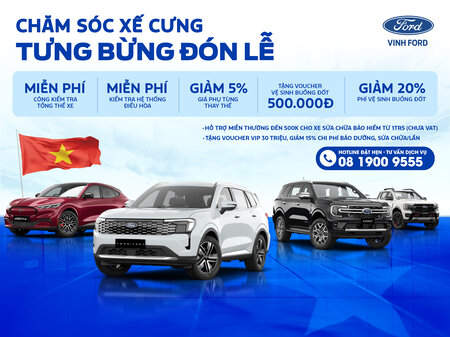 CHĂM SÓC XẾ CƯNG – TƯNG BỪNG ĐÓN LỄ CÙNG VINH FORD!