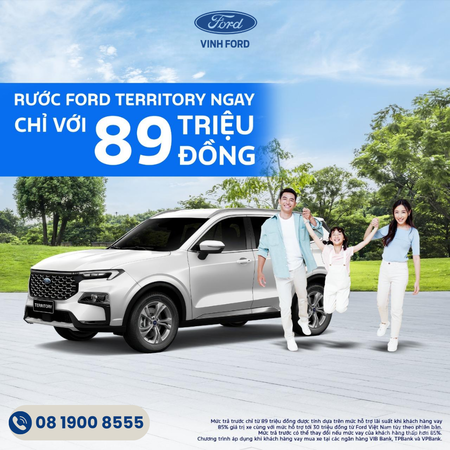 ĐẾN VINH FORD SỞ HỮU XẾ XỊN FORD TERRITORY CHỈ VỚI 89 TRIỆU