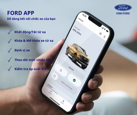 FORD APP – CHẠM LÀ KẾT NỐI, KIỂM SOÁT CHIẾC XE TRONG TẦM TAY