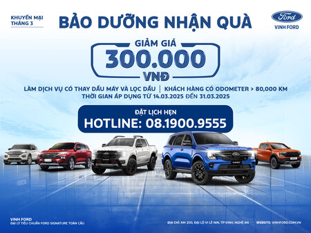 KHUYẾN MẠI THÁNG 3 - BẢO DƯỠNG NHẬN QUÀ
