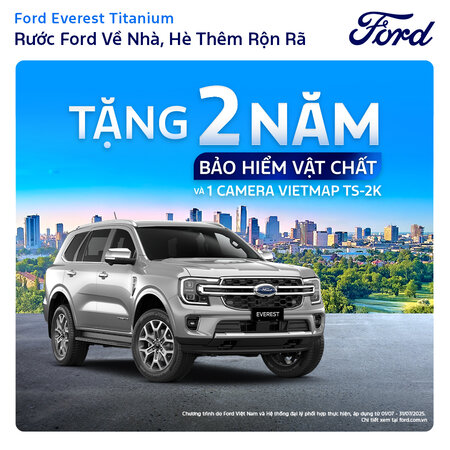 SỞ HỮU FORD EVEREST TITANIUM 4x4 – SUV MẠNH MẼ - NHẬN ƯU ĐÃI CỰC CHẤT
