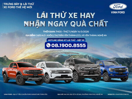 SỰ KIỆN LÁI THỬ XE FORD TẠI YÊN THÀNH CÙNG VINH FORD