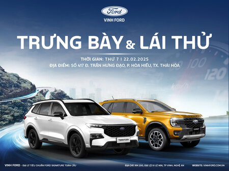 SỰ KIỆN TRƯNG BÀY & LÁI THỬ CÁC DÒNG XE FORD TẠI THỊ XÃ THÁI HÒA