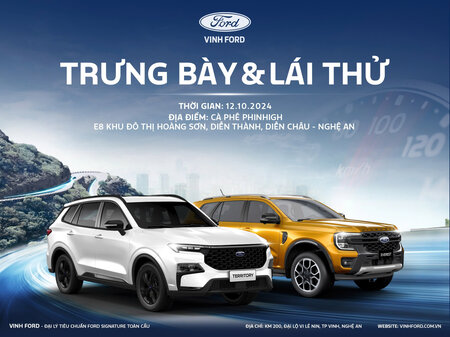 SỰ KIỆN TRƯNG BÀY VÀ LÁI THỬ CÁC DÒNG XE FORD TẠI DIỄN CHÂU, NGHỆ AN
