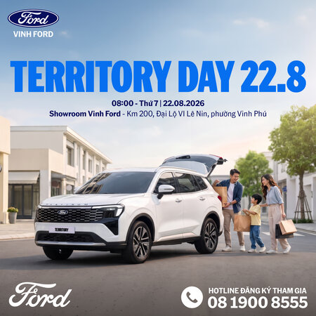 TERRITORY DAY 22.8 – CHẠM XE MỚI, TRẢI NGHIỆM ĐÁNG GIÁ CÙNG TERRITORY PLATINUM!