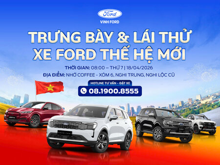 TRẢI NGHIỆM ĐỈNH CAO – LÁI THỬ XE FORD THẾ HỆ MỚI TẠI NGHI LỘC