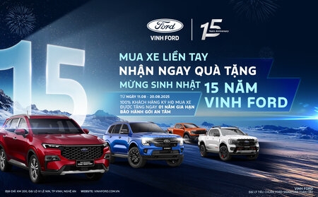 ƯU ĐÃI VÀNG MỪNG SINH NHẬT 15 NĂM VINH FORD️