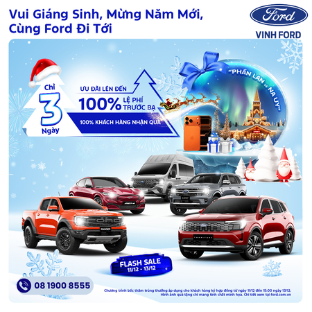 VUI GIÁNG SINH - MỪNG NĂM MỚI - CÙNG FORD ĐI TỚI